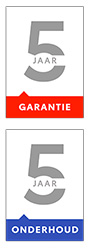 5 jaar garantie 5 jaar onderhoud